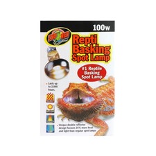 Zoo Med Repti Basking Spot Lamp Replacement Bulb 100 Watts - Pack o... Fast Ship