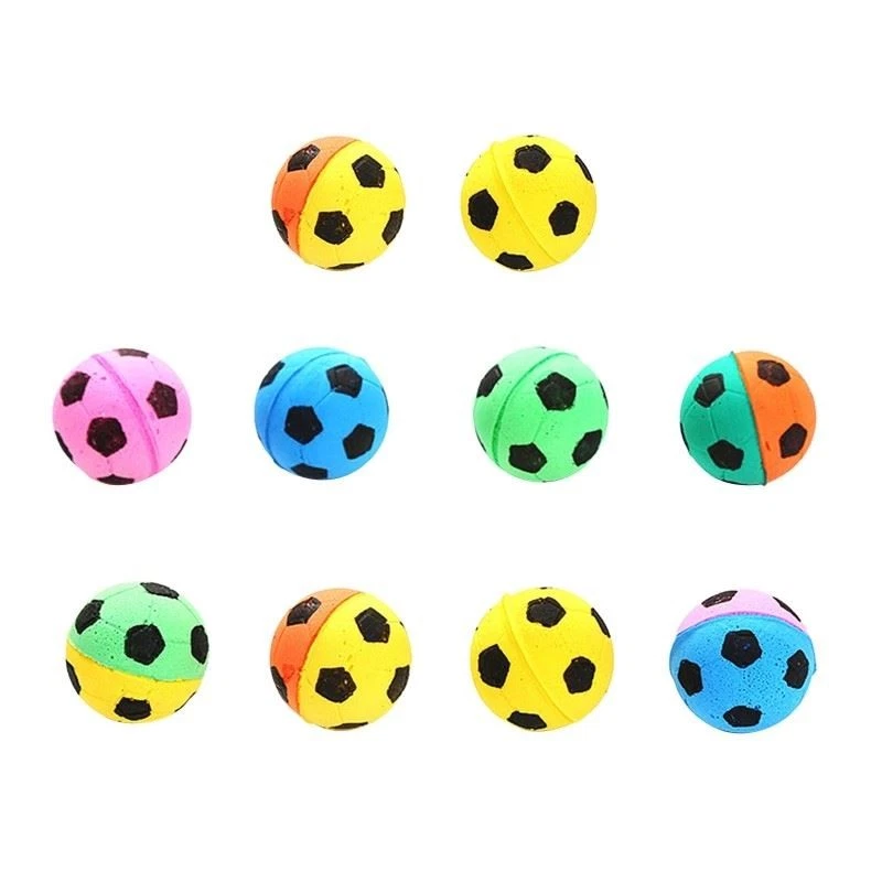 Assorted Color Kitten Latex Puff for Cat Toy for cat for Chase Balls 1.6" Diamet