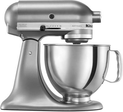 KitchenAid Artisan 5Qt Tilt-Head Stand Mixer KSM150PSCU, Contour Silver - NEW