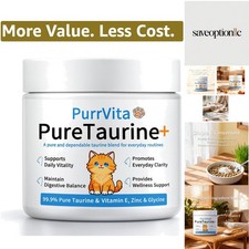 PurrVita Taurine Supplements for Cats, Supports Feline Heart, Digestive  Eye He