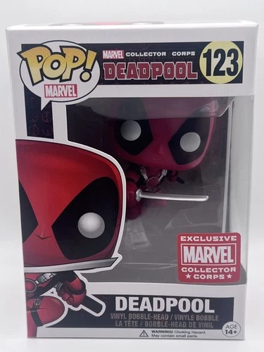 Funko Pop! #123 Leaping Deadpool Marvel Collector Corps Exclusive