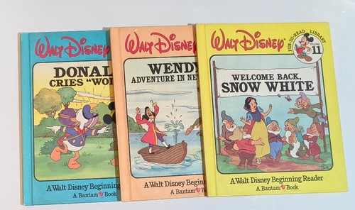 Vintage Walt Disney Fun-To-Read Library Book's Lot of 3 1986