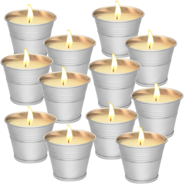 Citronella Kerzen 12Er Pack Sojawachs Duftkerzen Outdoor Garten Camping Deko-image