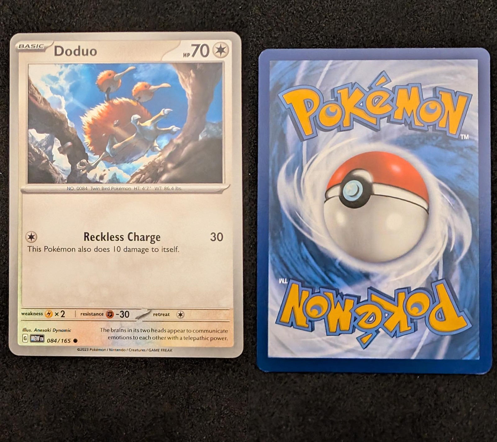 Doduo 084/165 Common 151 Pokemon Near Mint