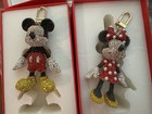 NEW DISNEY BAUBLEBAR MICKEY-BLACK/RED AND MINNIE MOUSE-RED/PEARLS BAG CHARMS — photo 1