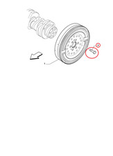 Feed Bolt Engine Fiat - Alfa - Lancia Genuine 55214338