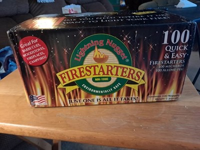 Lightning Nuggets N100SEB Super Economy Box Fire Starter , Tan Brown, 100 Count