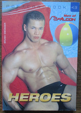 GAY VINTAGE BILDBAND - POSTCARD BOOK " FALCON HEROES "  2003 RAR