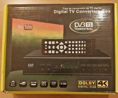 Decoder Ricevitore Digitale Terrestre HDTV BOX  DVB T3 Porte Scart HDMI Ethernet