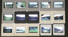 36 slides of various diesel and electric locomotives, railcars W-4408