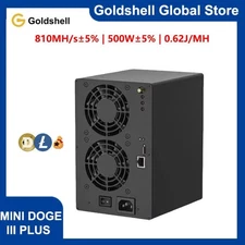 New Goldshell Mini DOGE III Plus LTC&Doge Miner 810MH/S 500W LTC&Doge Coin Miner