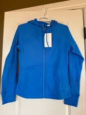 ATHLETA Unstoppable Fleece Lined Full Zip Jacket Size S Ultamarine BLUE 109 HTF