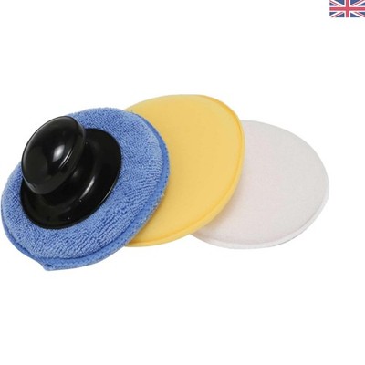 Hochsaugfähige Politur Applikator Pads - 3er Set in Blau & Weiß - 125 x 20 mm