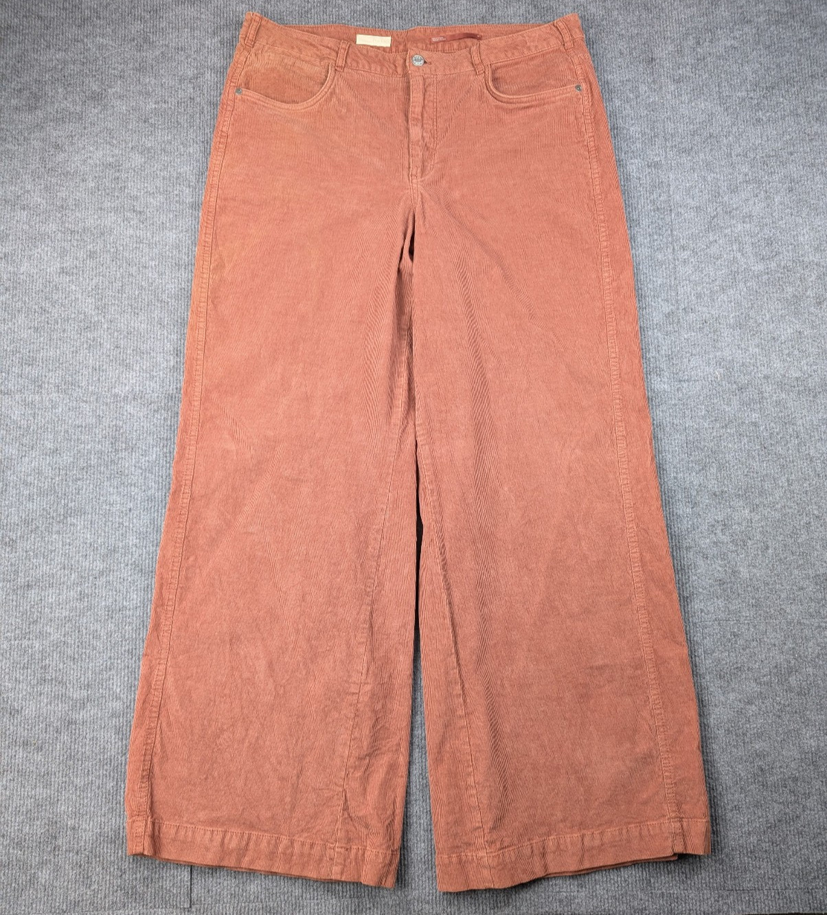 Anthropologie Pilcro Wide Leg Pants Womens 33 Gwen Corduroy Boho Western Retro