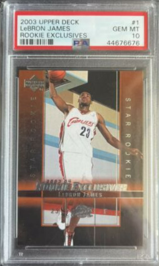 2003-04 Upper Deck Rookie Exclusives - Star Rookie LeBron James #1 (RC)