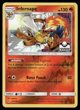 Pokemon Cards Infernape 23/156 Pokemon League STAMPED Holo LP