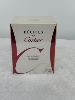 Cartier Delices de Cartier 3.3 oz Eau de Toilette Spray for Women Sealed Box