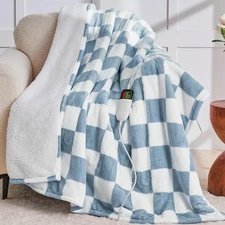 Heated Electric Blanketc Throw, 50X60 Heating Blanket with 10 Heat Levels & 8...