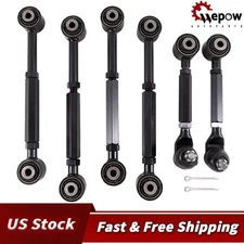 6PCS Rear Upper & Lower Control Toe Camber Arms for 2003-2007 Honda Accord 03-07