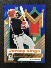 2025 Donruss #JK-DC Dylan Crews Jersey Kings Blue Ice Washington Nationals