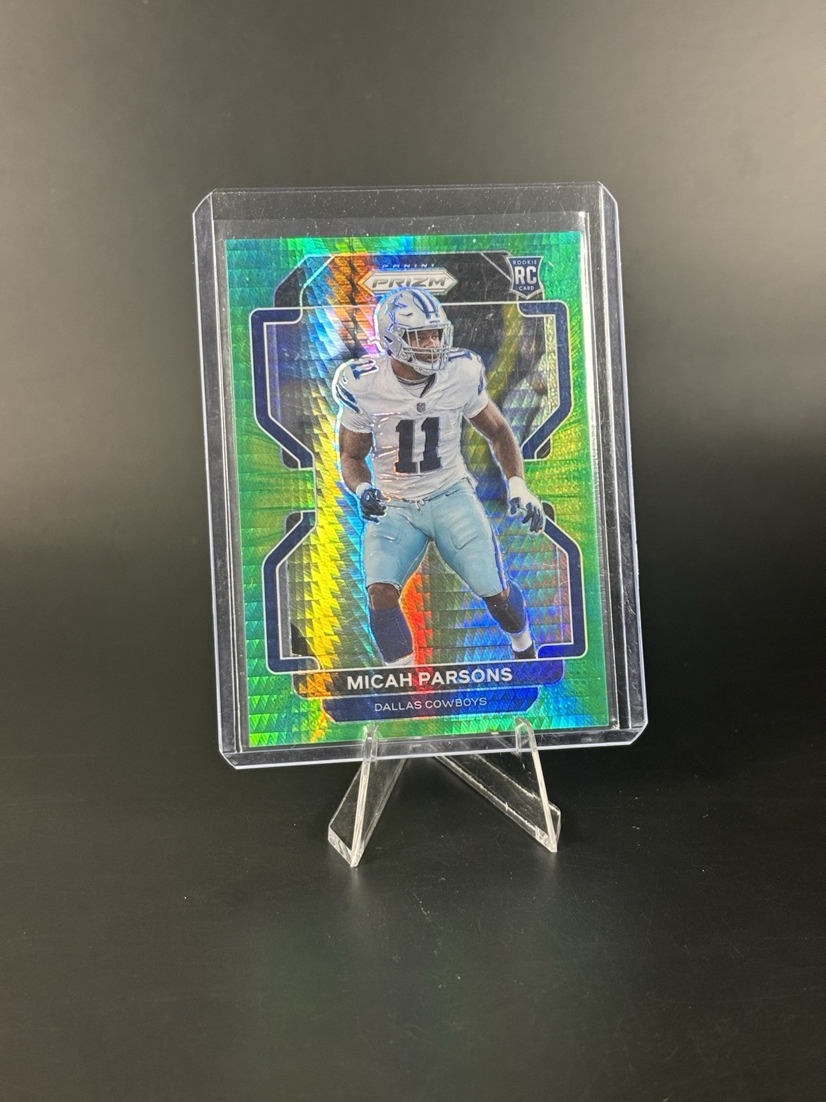 2021 Micah Parsons Panini Prizm Hyper Prizm /175 #382 Rookie Card RC