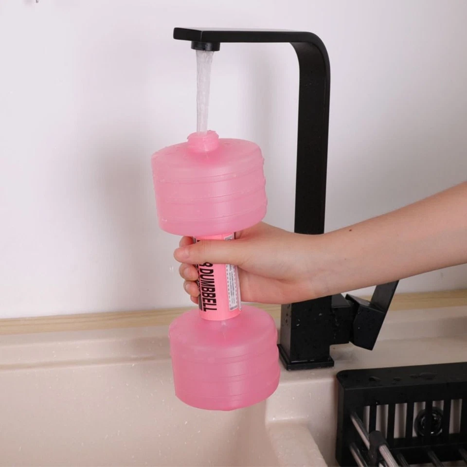 Multifunktion Wassergefüllte Hanteln Max 1KG Fitness Trinkflasche Herren Damen