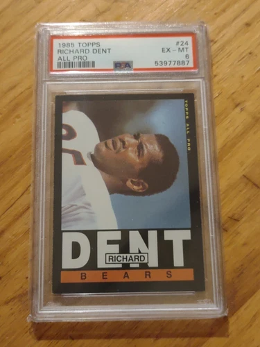 1985 Topps #24 Richard Dent RC PSA 6 EX-MT Chicago Bears HOF