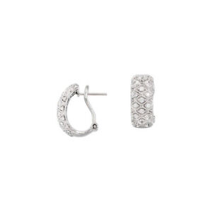 Details About Diamond Earrings In 14k White Gold 3 4 Ct Tw Details About Diamond Earrings In 14k White Gold 3 4 Ct Tw