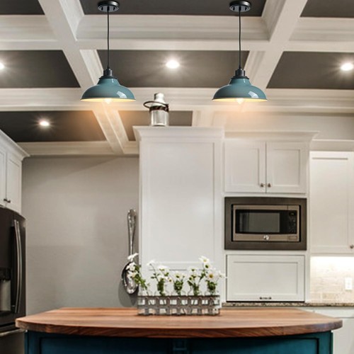 Sea Green Pendant Light Fixture Modern Pendant Lights Kitchen Island - Picture 7 of 7