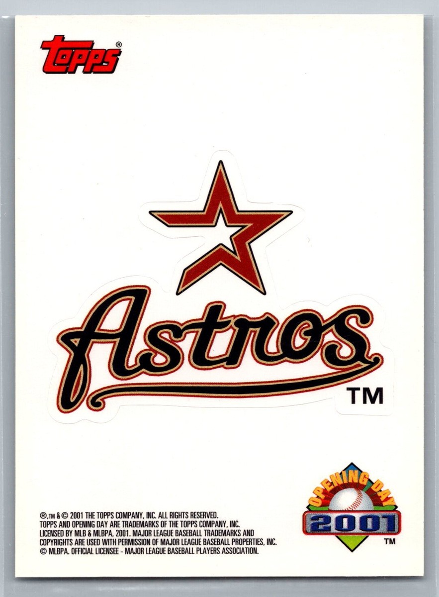 Houston　ASTROS 2001 Topps Opening Day #NNO Houston Astros Team Logo Sticker