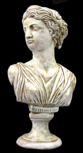 Vintage antike Oberfläche griechische Büste der Artemis Kunst Statue Skulptur Wohnkultur - Bild 4 von 8
