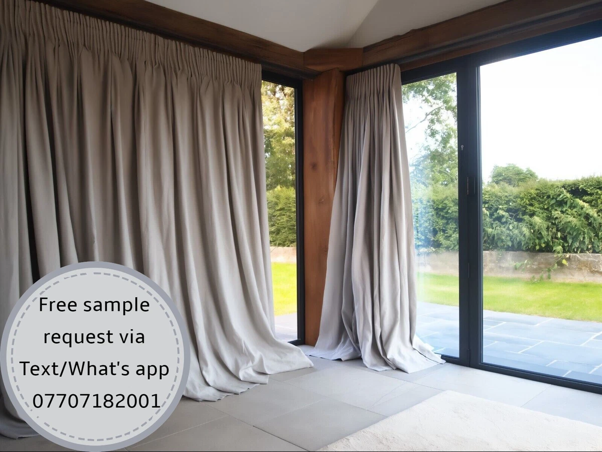 Extra wide curtains top