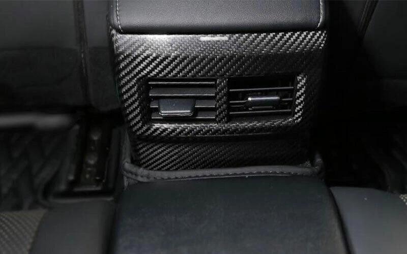 Cubierta de ventilación de salida de aire de fila trasera para Lexus RC350 200t 2015-2018 fibra de carbono seca Foto 2 de 4