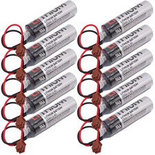 10pcs Toshiba ER6VCT 3.6V PLC Battery with Small JAE Plug for Robot OTC Battery