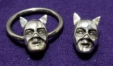CBR CatWoman Charm Body Piercing Jewelry Captive Ring Cat Woman Nipple Ear BDSM