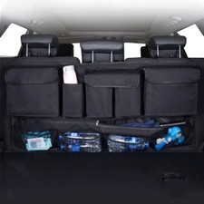 Multi-Pocket Car Trunk Organizer Hanging Back Seat Storage Bag with 9 Pockets