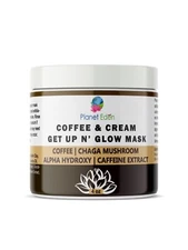 Coffee & Cream - Get Up N' Go Facial Mask with Chaga Mushroom, Hydroxy Acids