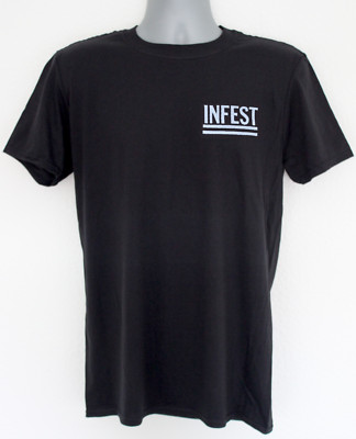 Infest t-shirt dropdead black flag negative approach fx bad brains circle jerks 
