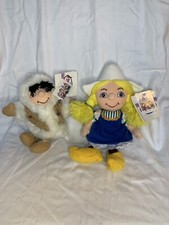 Vintage Disney Store It  s A Small World Bean Bag Plush Lot