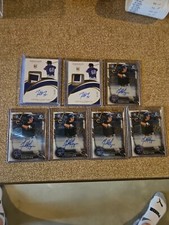 5 2016 Bowman Chrome Garrett Hampson Autograph + 2 2019 Immaculate Patch Auto 