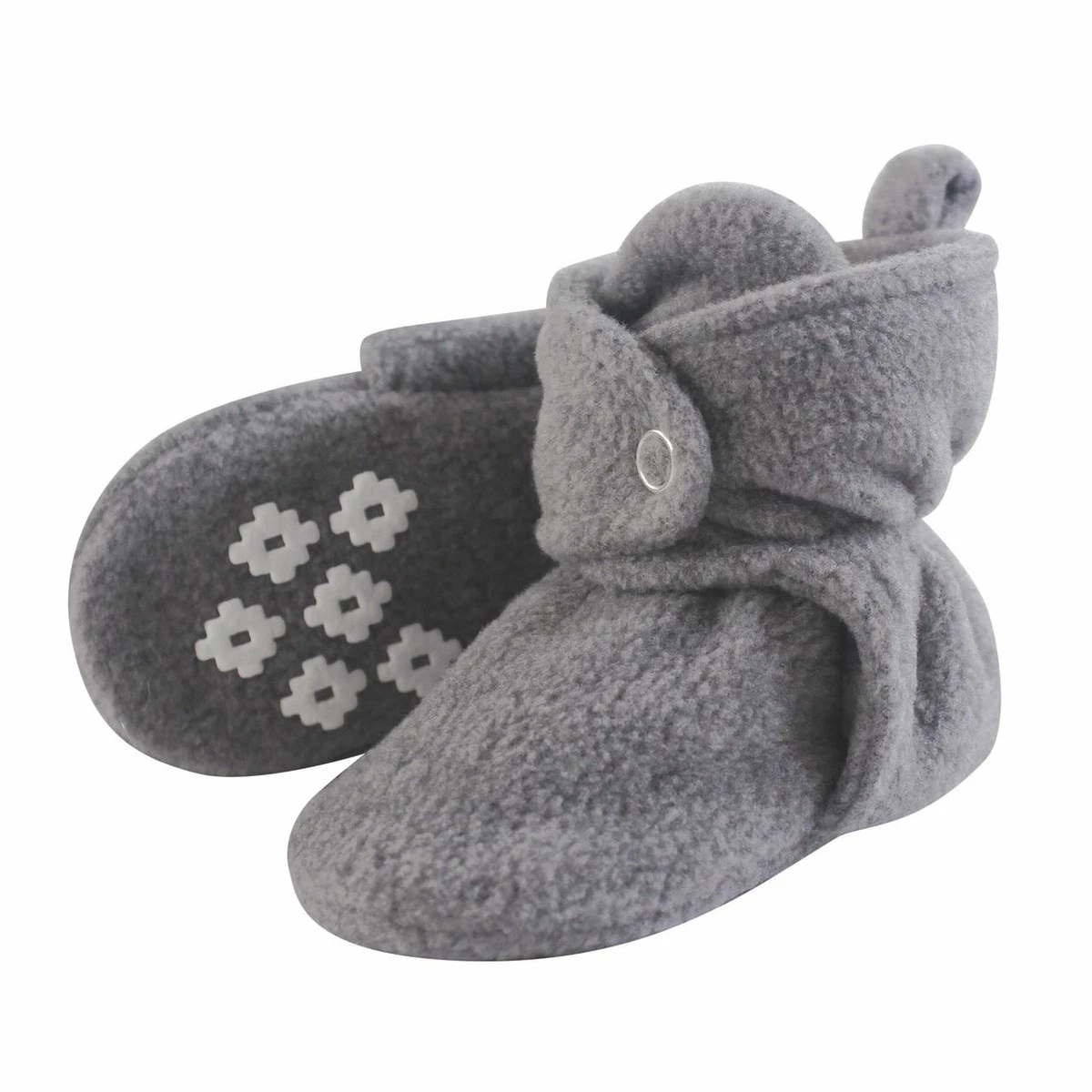 Little Treasure Boy and Girl Baby Fleece Booties Heather Gray eBay