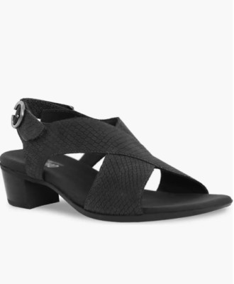 Munro Women's Jenny Sandal Black Size 8 M