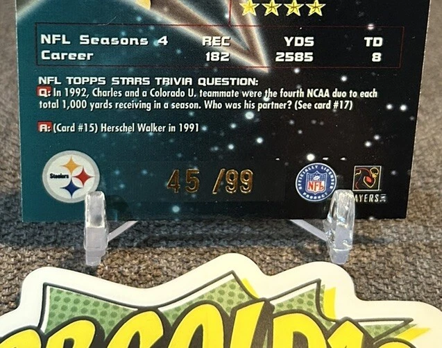 1998 Topps Stars Gold /1999 Charles Johnson #16 - Image 3 of 3