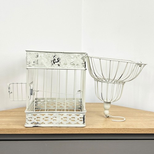 Jaula decorativa ornamental para pájaros 47 cm vintage decoración boda mesa centro de mesa - Imagen 5 de 10