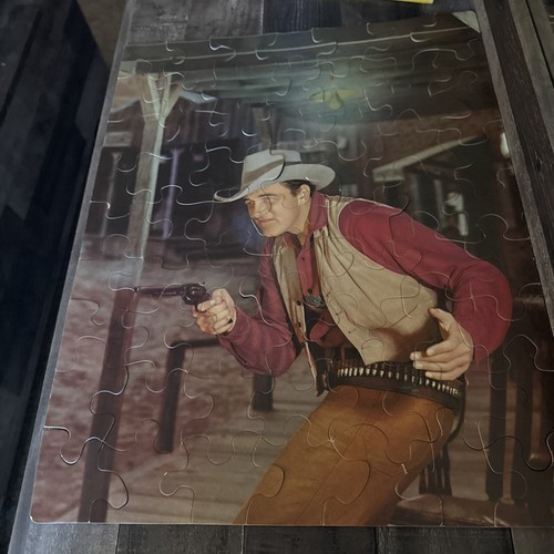 Vintage Gunsmoke Puzzle by Whitman; with box featuring Marshall Dillon - Picture 2 of 9