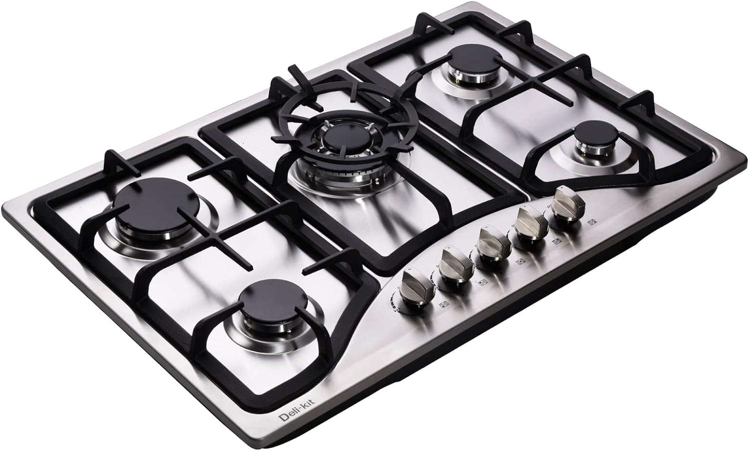 ® 30 Inch Gas Cooktops Dual Fuel Sealed 5 Burners Stainless Steel Gas Cooktop Dr