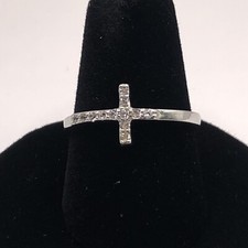 Cross Ring Size 8 Sterling 925
