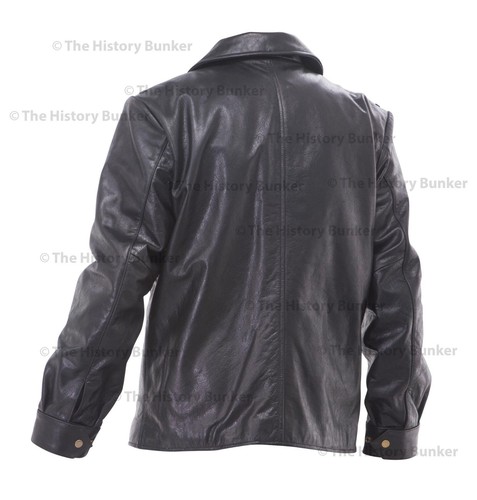 Chaqueta de cuero Stumbock alemana Luftwaffe Segunda Guerra Mundial NEGRA - reproducción hecha a pedido - Imagen 2 de 2
