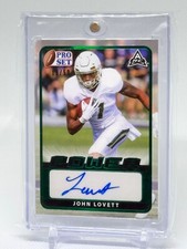 2021 Leaf Pro Set Power - Base Autographs John Lovett #BA-JL1 Emerald...