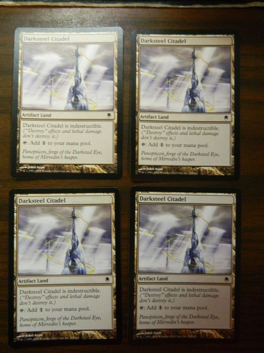 MTG Darksteel Artifact Land Common Darksteel Citadel x4 UNPLAYED